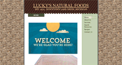 Desktop Screenshot of luckysnaturalfoods.com